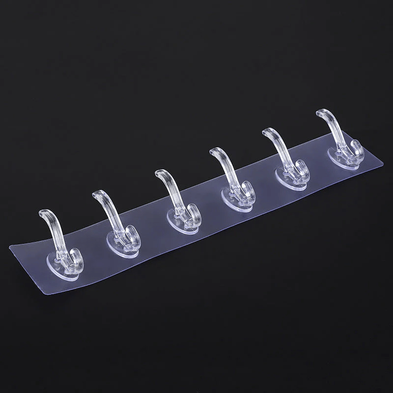 (🎉New Year Sale - 49% OFF) Multifunctional Transparent 6 Hooks ⚡BUY 2 GET EXTRA 10% OFF