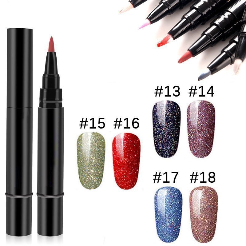 (💝HOT SALE - 49% OFF)🔥🔥 One Step Nail Gel Pen✅Eco-friendly & Tasteless