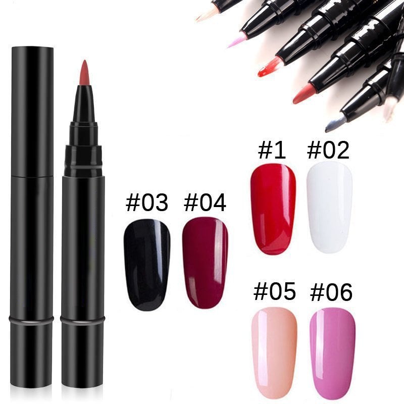 (💝HOT SALE - 49% OFF)🔥🔥 One Step Nail Gel Pen✅Eco-friendly & Tasteless