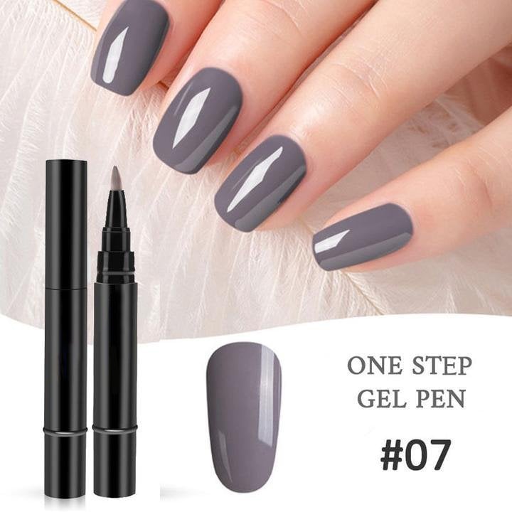(💝HOT SALE - 49% OFF)🔥🔥 One Step Nail Gel Pen✅Eco-friendly & Tasteless