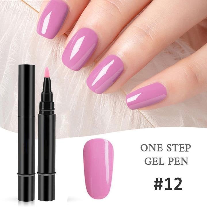 (💝HOT SALE - 49% OFF)🔥🔥 One Step Nail Gel Pen✅Eco-friendly & Tasteless