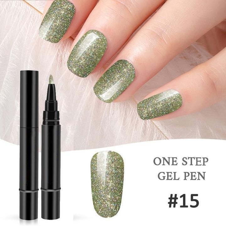 (💝HOT SALE - 49% OFF)🔥🔥 One Step Nail Gel Pen✅Eco-friendly & Tasteless