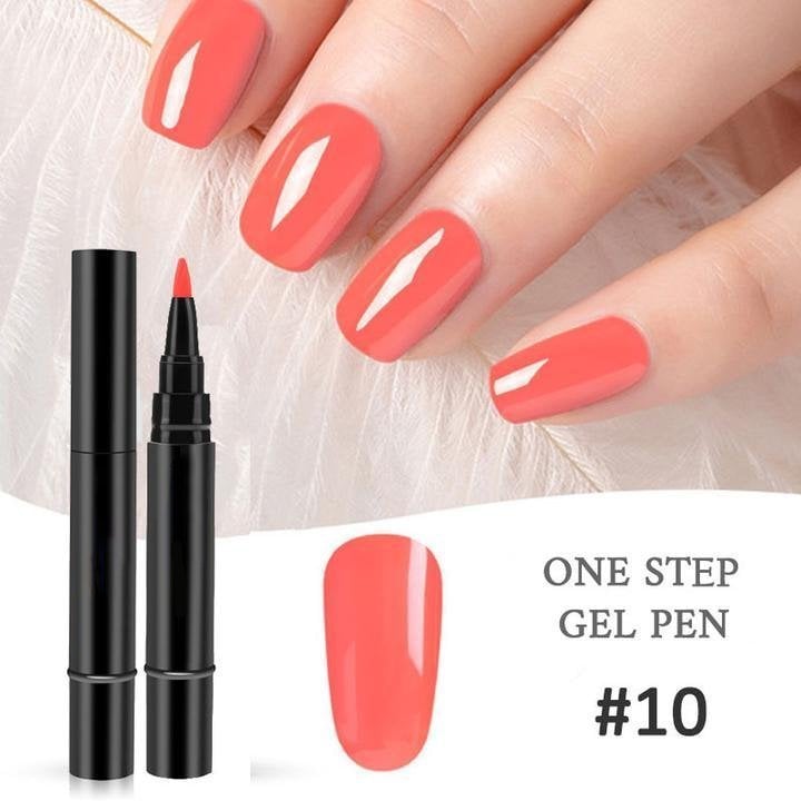 (💝HOT SALE - 49% OFF)🔥🔥 One Step Nail Gel Pen✅Eco-friendly & Tasteless