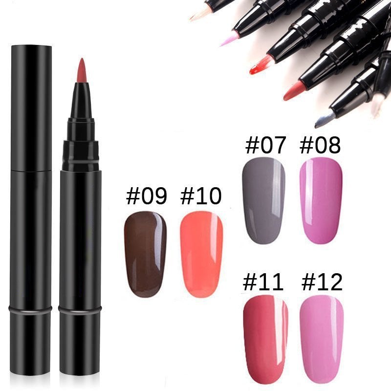 (💝HOT SALE - 49% OFF)🔥🔥 One Step Nail Gel Pen✅Eco-friendly & Tasteless