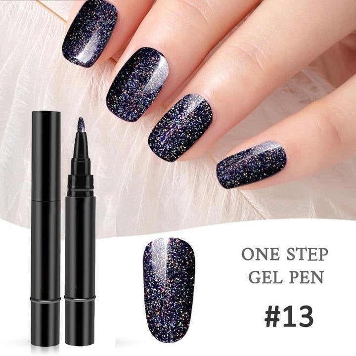(💝HOT SALE - 49% OFF)🔥🔥 One Step Nail Gel Pen✅Eco-friendly & Tasteless
