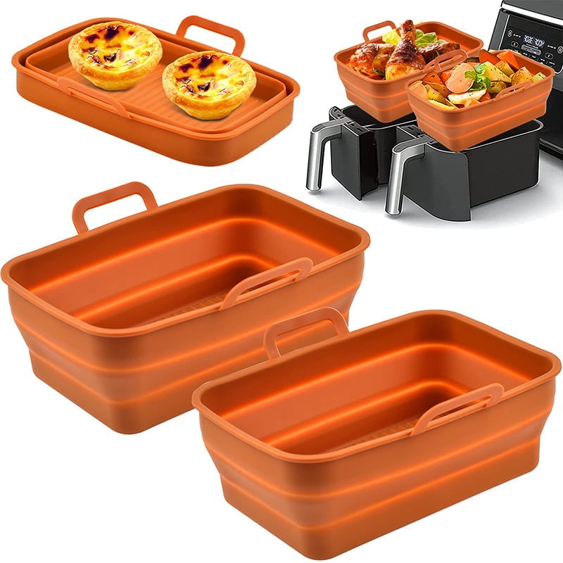 (🔥SALE-49% OFF) Foldable Air Fryer Silicone Baking Tray