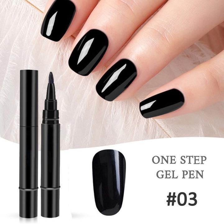 (💝HOT SALE - 49% OFF)🔥🔥 One Step Nail Gel Pen✅Eco-friendly & Tasteless