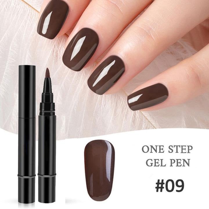(💝HOT SALE - 49% OFF)🔥🔥 One Step Nail Gel Pen✅Eco-friendly & Tasteless