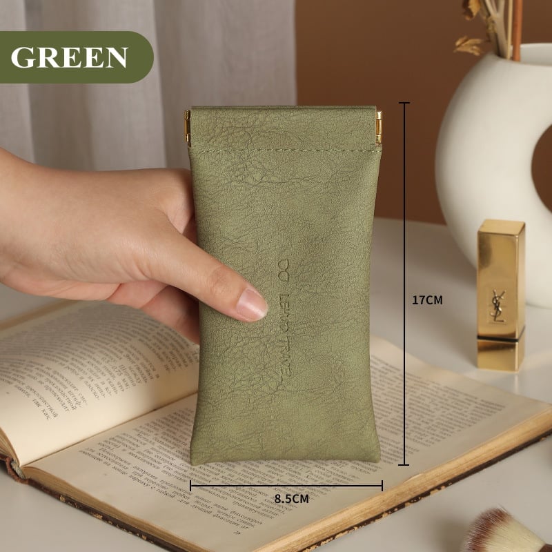 (🌷EARLY MOTHER'S DAY SALE - 48% OFF)Snap Closure Leather Organizer Pouch