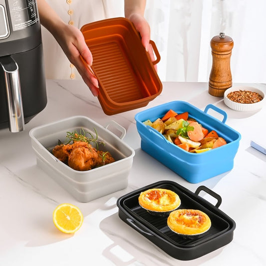 (🔥SALE-49% OFF) Foldable Air Fryer Silicone Baking Tray