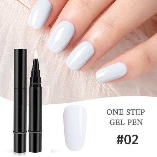 (💝HOT SALE - 49% OFF)🔥🔥 One Step Nail Gel Pen✅Eco-friendly & Tasteless