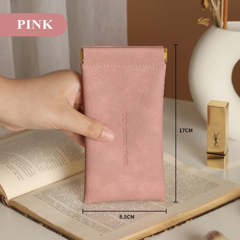 (🌷EARLY MOTHER'S DAY SALE - 48% OFF)Snap Closure Leather Organizer Pouch
