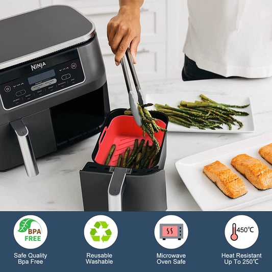 (🔥SALE-49% OFF) Foldable Air Fryer Silicone Baking Tray